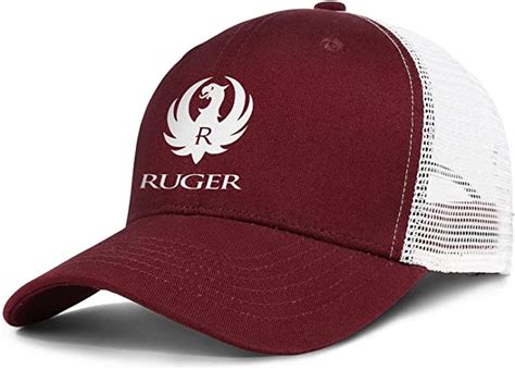 Ruger Logo Mens Adjustable Trucker Cap Fashion Vintage Baseball Hat