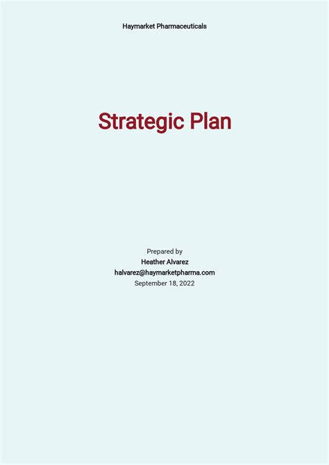 86 Free Strategy Plan Templates Edit And Download