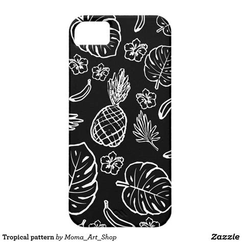 Tropical Pattern White Iphone Case Iphone Case Covers Moma Art
