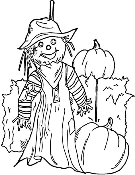 Free printable coloring pages for children that you can print out and color. Get This Easy Printable Scarecrow Coloring Pages for ...