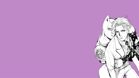 Jojo Killer Queen Kira Yoshikage With Pink Background Hd Anime