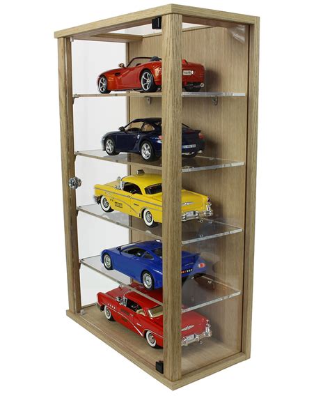 Lockable Display Case For 118 Scale Model Cars 5 Or 6 Shelves