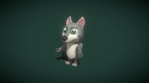 Cartoon Wolf Animated 3d Model Buy Royalty Free 3d Model By 3ddisco