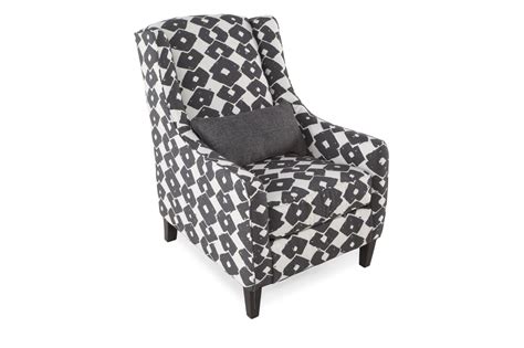 Contemporary tux chair in moon melton earth fire wool with oiled walnut legs. Wing-Back Contemporary 29" Accent Chair | Mathis Brothers ...