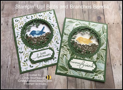 Stampin Up Birds And Branches And Lovely Labels Pick A Punch Bundles