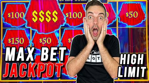 High Limit Max Bet Jackpot Up To 100spin Youtube