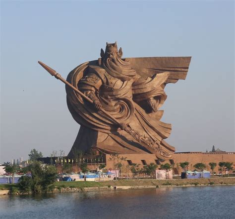 1320 Tonne Bronze Sculpture Of Chinese General Guan Yu D 220 Ac In