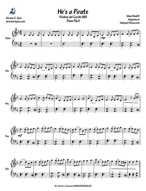 Harry potter theme easy piano sheet music learnpiano in. Pirates of the Caribbean He's a Pirate Piano easy sheet music by Klaus Badelt and Hans Zimmer ...