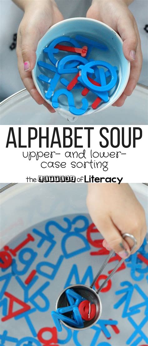 Alphabet Soup Sensory Play The Kindergarten Connection