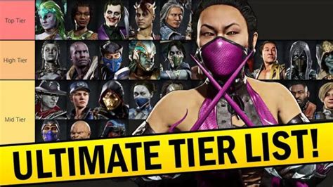 Mortal Kombat Tier List Best Characters