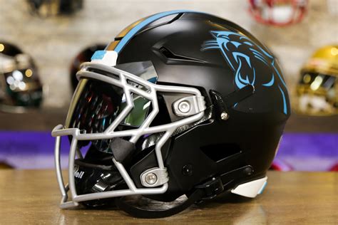 Carolina Panthers Riddell Speedflex 2022 Alternate Helmet Green Grid