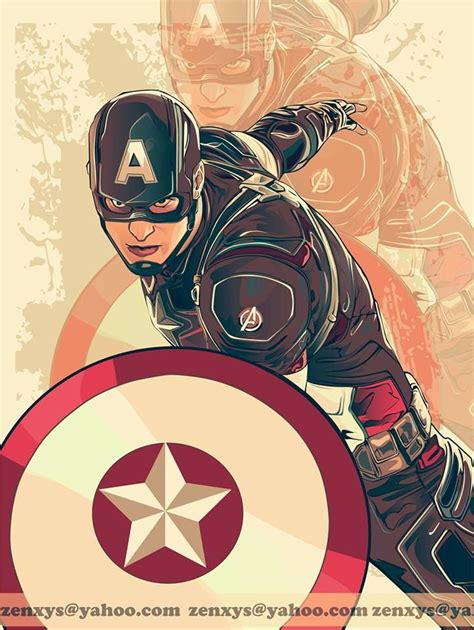 Captain America Silhouette Vector At Vectorified Collection Of Hot