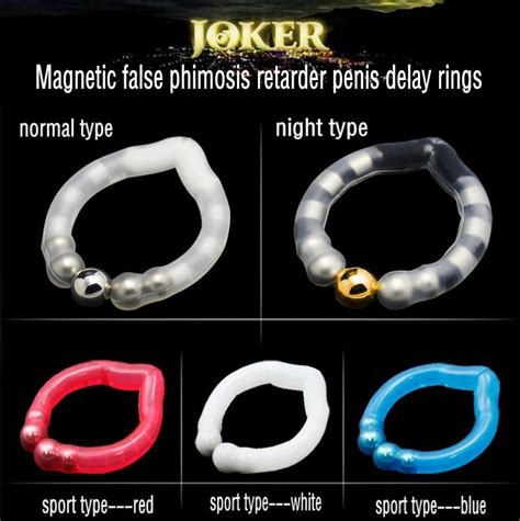 Joker Magnetic Ring False Phimosis Retarder Penis Ring For Delay