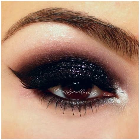 Black Glitter Black Glitter Eye Makeup Black Eye Makeup