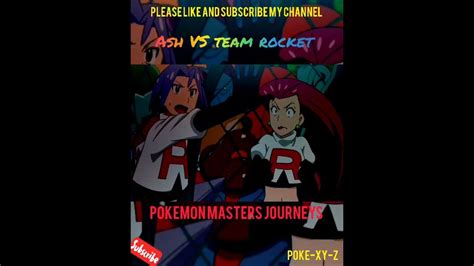Ash Vs Team Rocketpokemon Masters Journeys Shorts Youtubeshorts