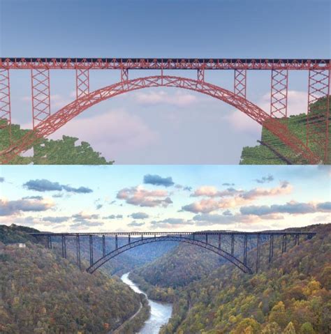 The New River Gorge Bridge West Virginia Usa The Enormous 924 Meter
