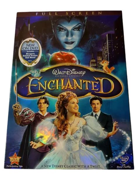 Walt Disney Enchanted Full Screen Edition Dvd New Sealed Slipcover Live