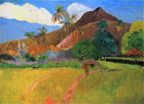 Tahiti Tahitian Landscape Paul Gauguin 1893
