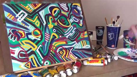 Crazy Colorful Abstract Painting Time Lapse Youtube