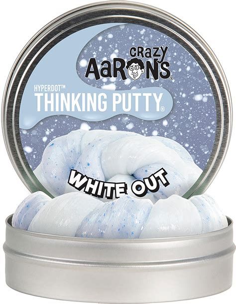 Crazy Aarons Hyperdot Thinking Putty White Out The Good Toy Group