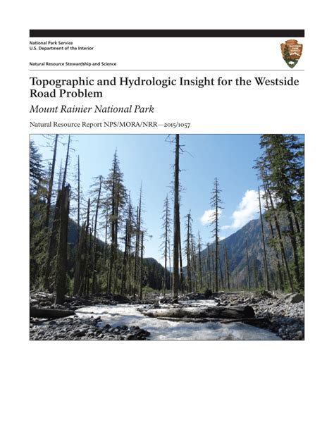 Pdf Topographic And Hydrologic Insight For The Westside Road Problem