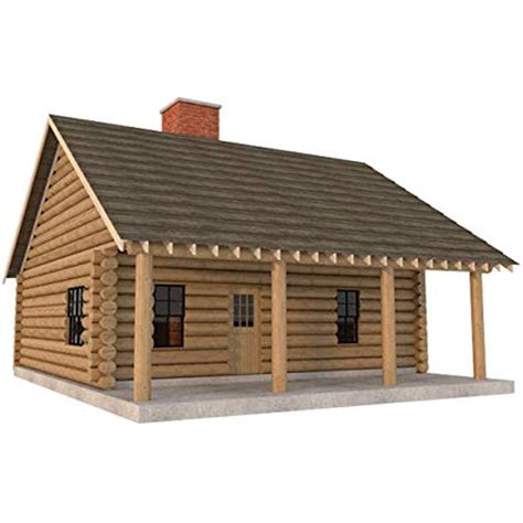 Log Cabin House Plans Diy 2 Bedroom Vacation Home 840 Sqft Build Your