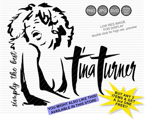 Tina Turner Svgtina Turner Clipartcricut Svgtina Turner Etsy