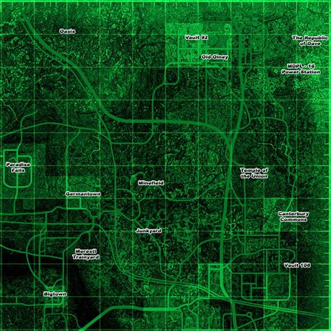 Fallout 3 Map With All Locations And Names