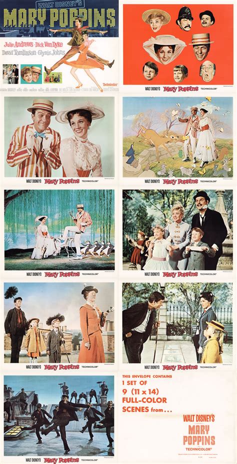 Mary Poppins Original 1964 U S Lobby Card Set Posteritati Movie