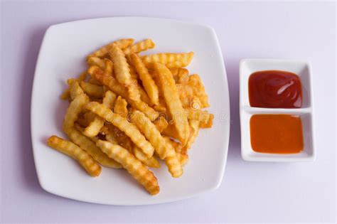 French Fries And Ketchup Stock Photo Image Of Cuisine 27565252