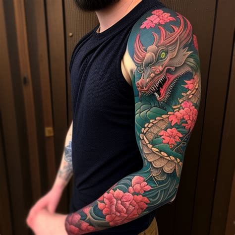 59 Dragon Tattoo Sleeve Ideas