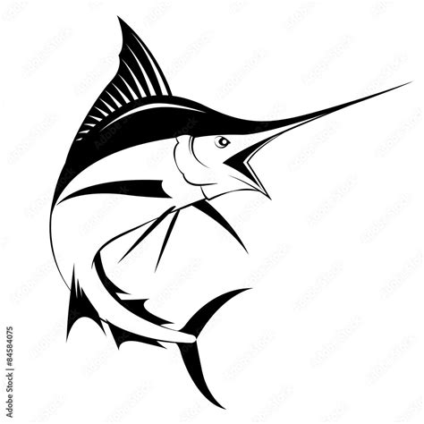 Marlin Fish Vector Stock Vector Adobe Stock