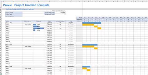 How To Make A Timeline Template In Excel Tutorial Pics