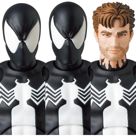 Medicom Toy Mafex No Spider Man Black Costume Comic Ver Figure