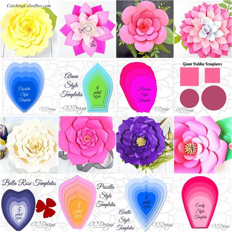 The Art Of Giant Paper Flowers Free Giant Paper Flower Template