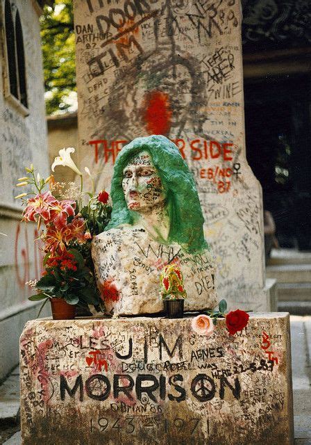 Jim Morrison Grave Jim Morrison Grave In Perelachaise Cemetery Paris