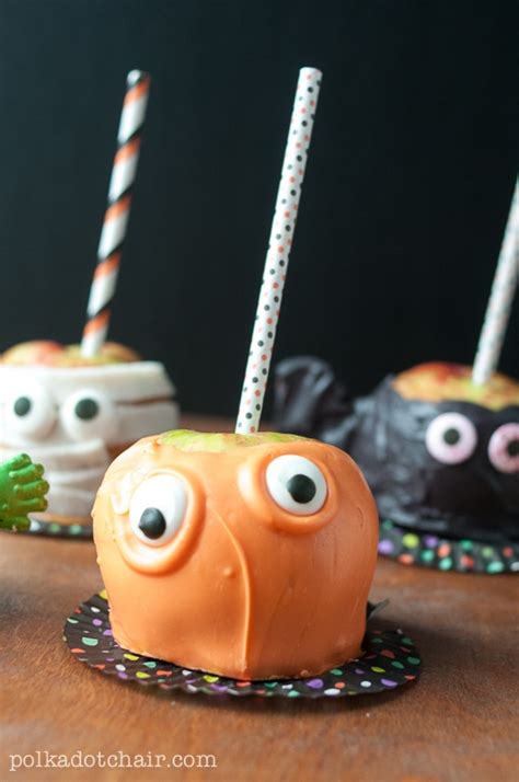 Candy Apple Monsters Caramel Apple Decorating Ideas
