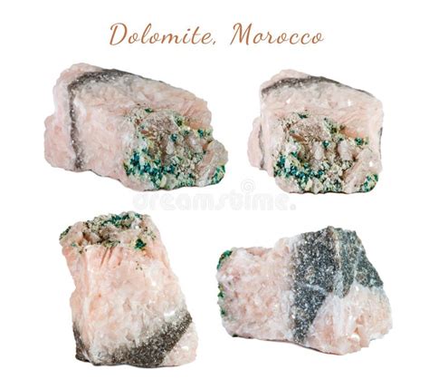 Macro Shooting Of Natural Gemstone Raw Mineral Dolomite Morocco