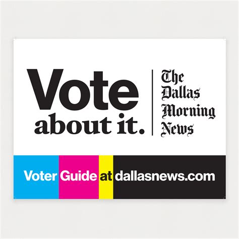 Vote About It Yard Sign Dallas Morning News Store