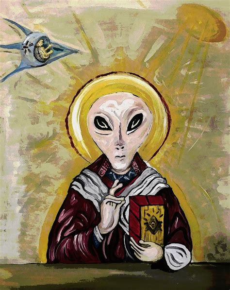 Ancient Alien Painting By Joseph Ott