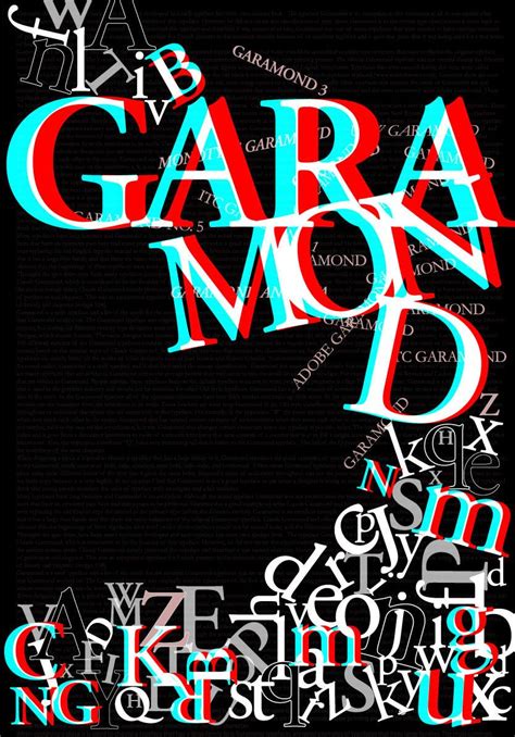 Garamond 3d タイポグラフィー レイアウト Webデザイナー