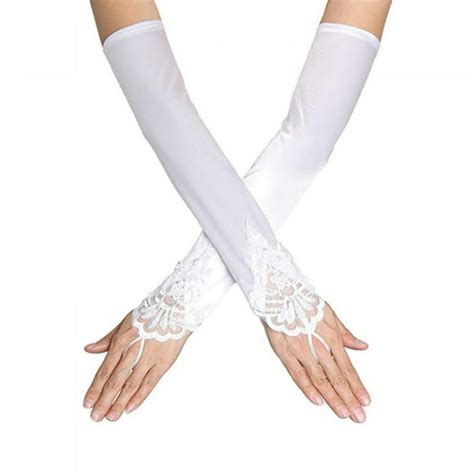 long flapper evening opera satin gloves for women elbow length 1920s wedding dress gloves