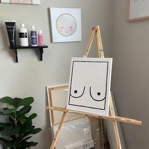 Boob Painting Customizable Paintings Simple Painting Etsy