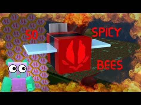 Using GIFTED SPICY Bees Roblox Bee Swarm Simulator YouTube
