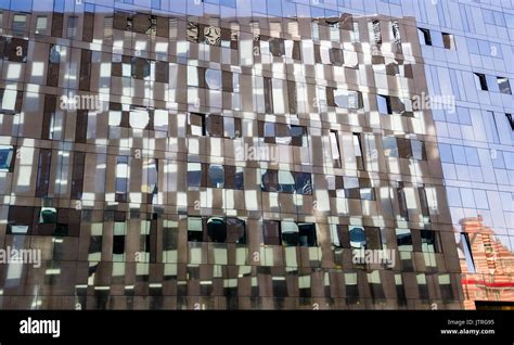 Modern Building Design With Panels Of Reflective Glass Stock Photo Alamy