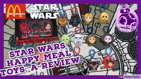 star wars happy meal toys 2019 complete collection review youtube