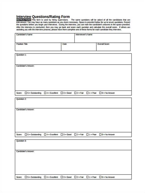 Free 22 Interview Questionnaire Examples In Pdf Examples Riset