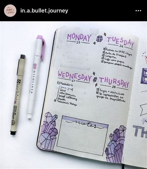 Crystal Gems Crystals Jounal Try Your Best Bullet Journals