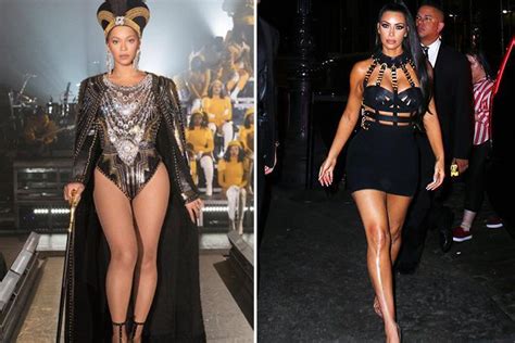Beyonce Fans Accuse Kim Kardashian Of Ripping Off Her Look As Kim Wears