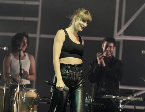 Taylor Swift In Louis Vuitton Performs With Haim At London Concert 2022